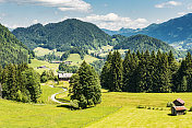 夏季的巴伐利亚景观