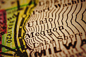 威斯康辛州的Mequon古董地图