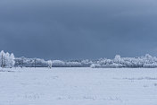 景观降雪之前