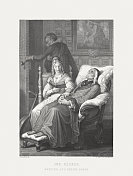 弗里德里希・席勒的《强盗》，钢版画，出版于1869年