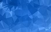抽象的蓝色纹理背景与三角形形状
