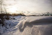 沙丘的雪