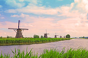 荷兰的Kinderdijk风车