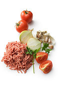 肉类:肉末，番茄，洋葱，大蒜和欧芹