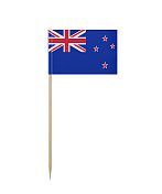 牙签上的新西兰小国旗