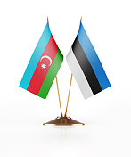 阿塞拜疆和爱沙尼亚的微型国旗