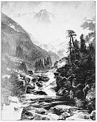 1880年代美国科罗拉多州的圣十字山