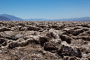 死亡谷和盐晶体岩石