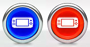 游戏控制器图标上的按钮与金属环