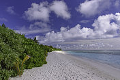 马尔代夫的热带海景