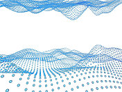 分子网格，抽象的科学背景