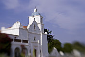 Mission San Luis Rey De Francia (LensBaby)，宗教，天主教，加利福尼亚