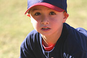 年轻的棒球手