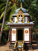 印度喀拉拉邦的Janardhana Swamy Temple shrine shrine。