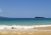 夏威夷毛伊岛的海洋海滩